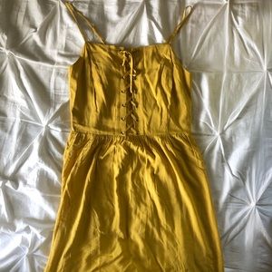 Yellow Corset Dress